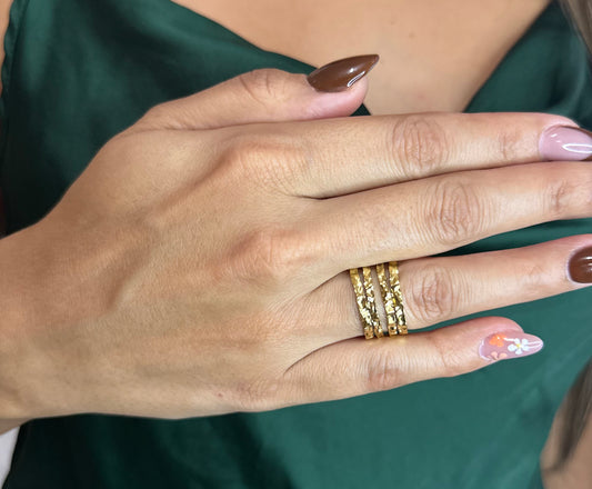 Textured Cuff Ring